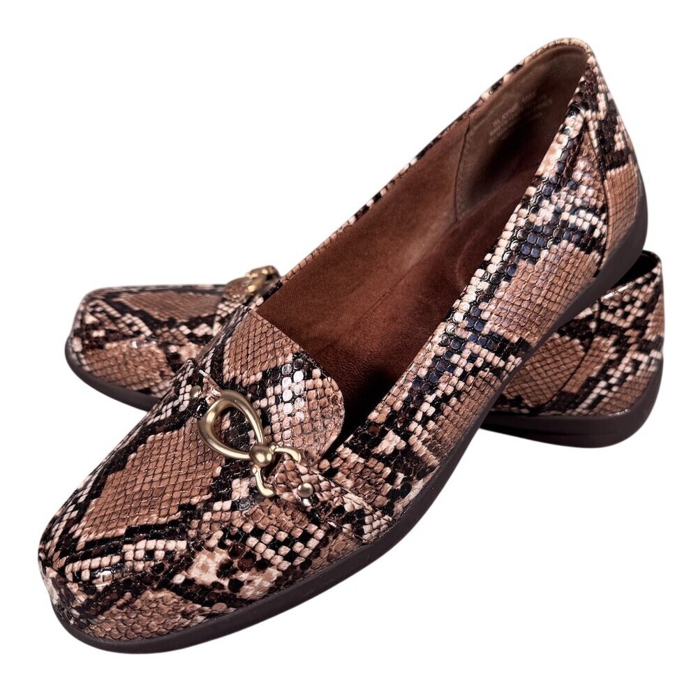 Kim Rogers Blayne Loafers Womens Size 10 Snakeskin - Picture 1 of 11